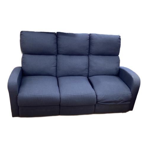 リクライニングソファー ネイビー