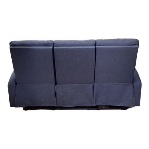 リクライニングソファー ネイビー