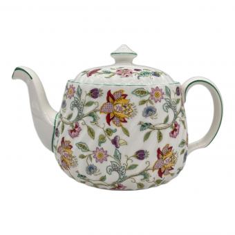 MINTON (ミントン) ティーポット 花柄/ホワイト×グリーン ハドンホール