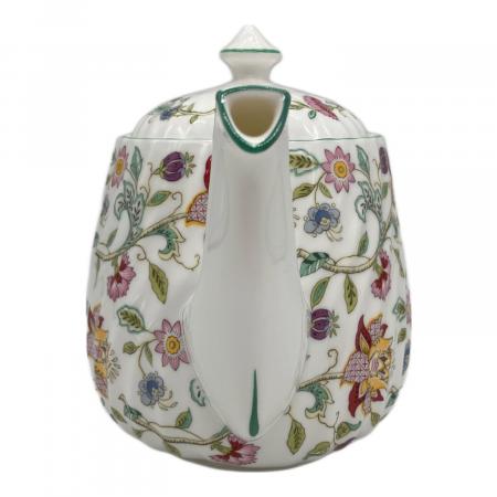 MINTON (ミントン) ティーポット 花柄/ホワイト×グリーン ハドンホール