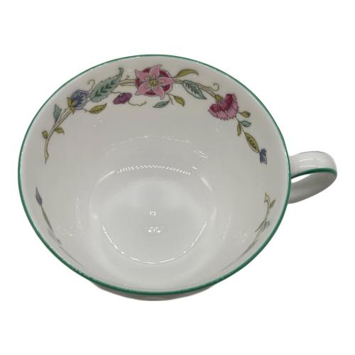 MINTON (ミントン) カップ&ソーサー 花柄/ホワイト×グリーン