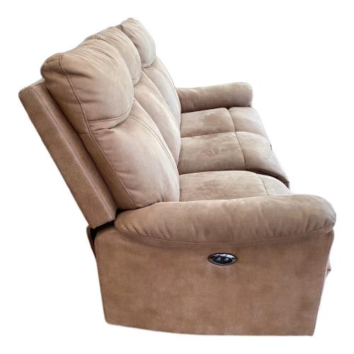 マナベインテリア 電動リクライニイングソファー 使用感有 ブラウン