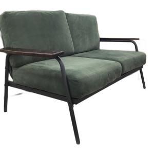 2人掛けソファー 261 幅:約135㎝ グリーン×ブラウン×ブラック