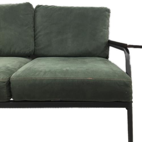 2人掛けソファー 261 幅:約135㎝ グリーン×ブラウン×ブラック