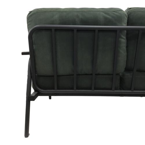 2人掛けソファー 261 幅:約135㎝ グリーン×ブラウン×ブラック