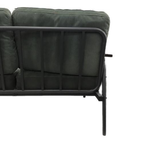 2人掛けソファー 261 幅:約135㎝ グリーン×ブラウン×ブラック