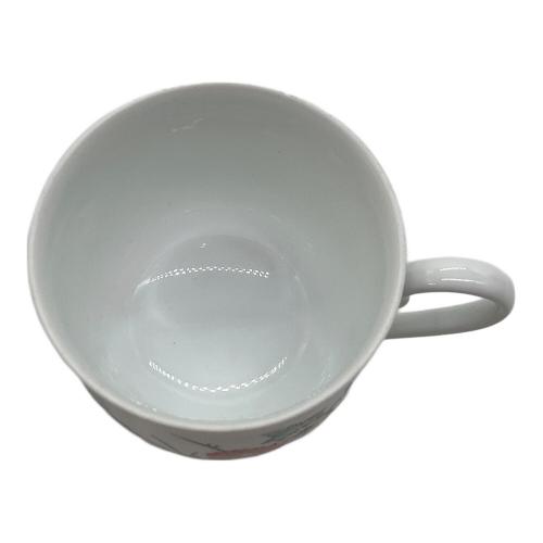 十四代柿右衛門 (ジュウヨンダイカキエモン) カップ&ソーサー 錦菊鳥文