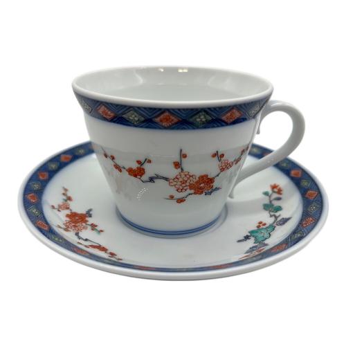 柿右衛門 (カキエモン) カップ&ソーサー 染錦