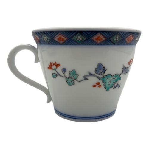 柿右衛門 (カキエモン) カップ&ソーサー 染錦