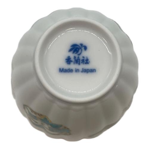 香蘭社 (コウランシャ) 二人用茶器セット 757-AHR2 金ミル花丸紋