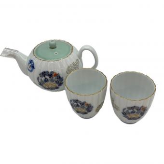 香蘭社 (コウランシャ) 二人用茶器セット ▲/757-AHR2 金ミル花丸紋