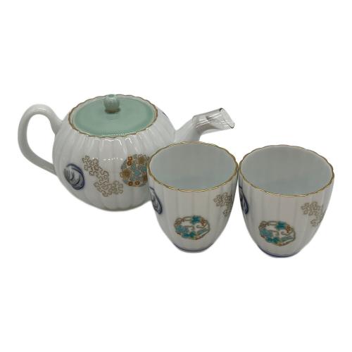 香蘭社 (コウランシャ) 二人用茶器セット ▲/757-AHR2 金ミル花丸紋