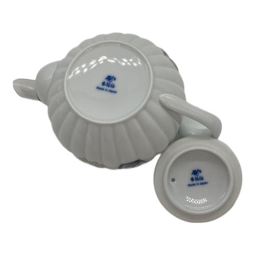 香蘭社 (コウランシャ) 二人用茶器セット ▲/757-AHR2 金ミル花丸紋