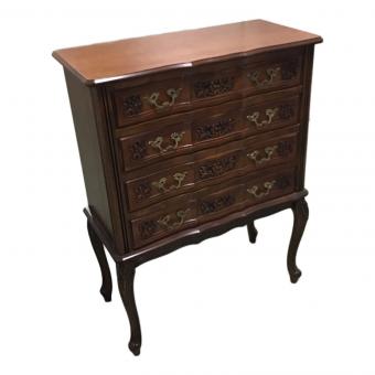 Claudio Saoncella 4段チェスト 横幅73cm 奥行き34cm 高さ94cm ブラウン