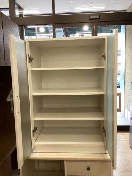 ★リユースのサカイ高崎店★TJ14964 ニトリ 食器棚 白 H178×D48×W80 クリーニング済み ニトリ 食器棚 ホワイト｜トレファクONLINE