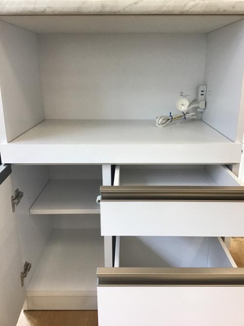 クラフトコガ 1枚扉レンジ台 366 ホワイト フレッシュ