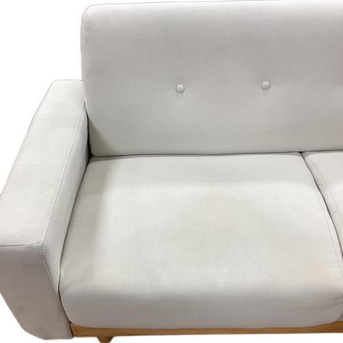 LOWYA (ロウヤ) 2人掛けソファー 291 ライトグレー×ナチュラル