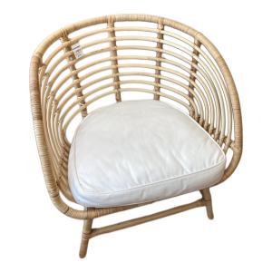 IKEA (イケア) ラタンチェア ナチュラル×ホワイト BUSKBO