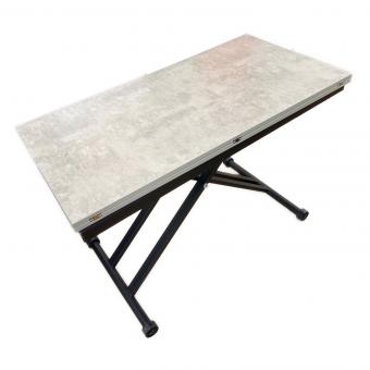 東馬 (トウマ) リフティングテーブル 横幅110 奥行58～113 高さ37～72.5(cm) ライトグレー