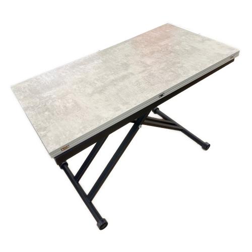 東馬 (トウマ) リフティングテーブル 横幅110 奥行58～113 高さ37～72.5(cm) ライトグレー