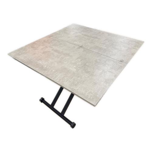 東馬 (トウマ) リフティングテーブル 横幅110 奥行58～113 高さ37～72.5(cm) ライトグレー