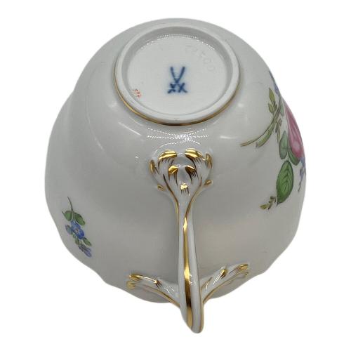 Meissen (マイセン) カップ&ソーサー バラと忘れな草