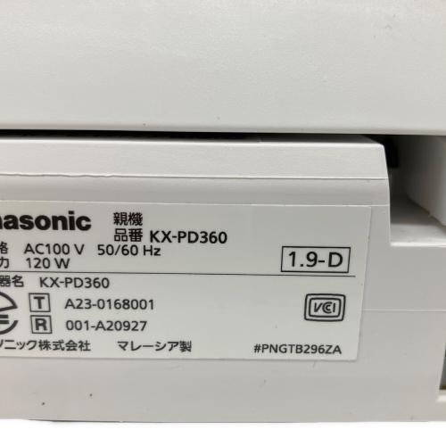 Panasonic (パナソニック) FAX付電話機 KX-PD360 2024年製