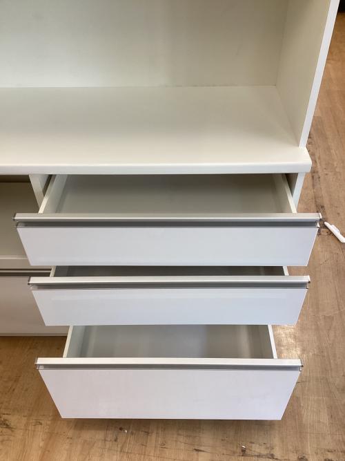 松田家具 (マツダカグ) レンジボード 1180 ホワイト ターキーレンジ