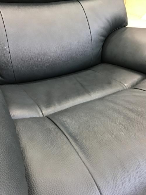 YAMADA (ヤマダ) 電動リクライニングソファー ネイビー