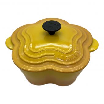 LE CREUSET (ルクルーゼ) 鍋 20㎝ イエロー ココットフルール