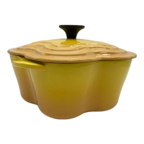 LE CREUSET (ルクルーゼ) 鍋 20㎝ イエロー ココットフルール