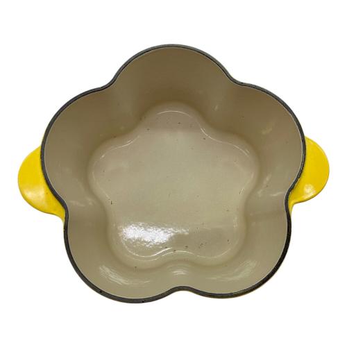 LE CREUSET (ルクルーゼ) 鍋 20㎝ イエロー ココットフルール
