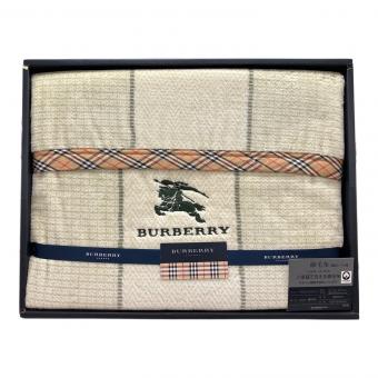 BURBERRY (バーバリー) シール織綿毛布 FEF1001410 シングル(幅140×長さ200cm)