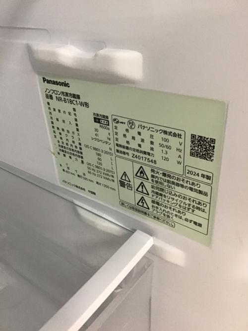 Panasonic (パナソニック) 2ドア冷蔵庫 NR-B18C1-W 2024年製 146 180L