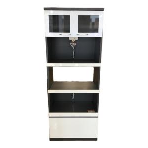 レンジボード ホワイト×グレー ノーチェ 70キッチン