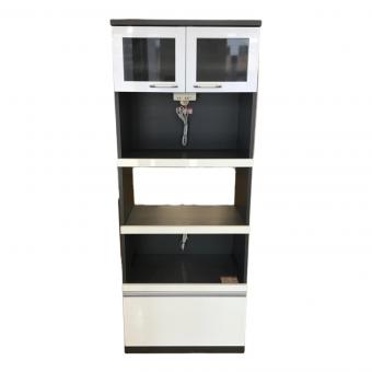 レンジボード ホワイト×グレー ノーチェ 70キッチン