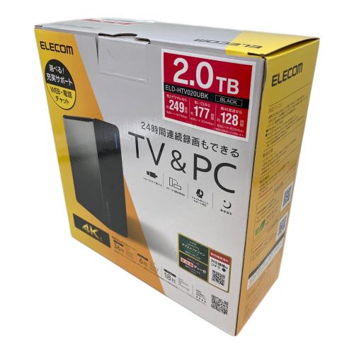 ELECOM (エレコム) TV向け外付けハードディスク ELD-HTV020UBK