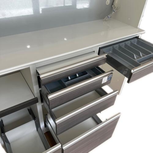 松田家具 (マツダカグ) レンジボード 1600 ホワイト×グレー ダーウィン