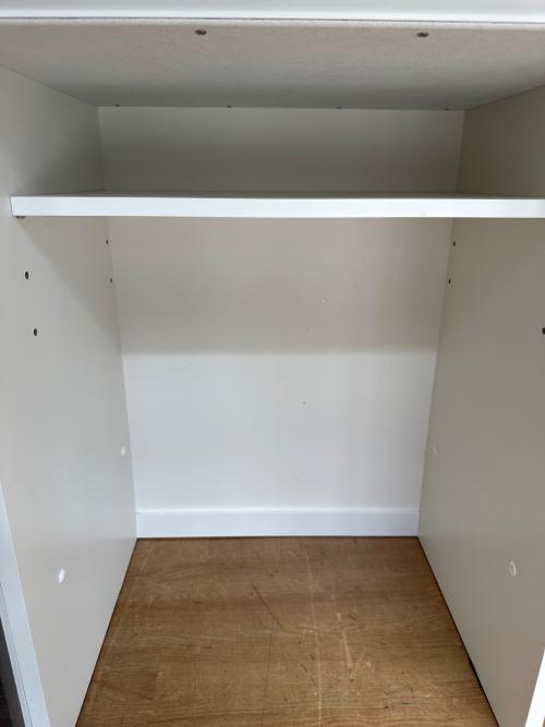 松田家具 (マツダカグ) レンジボード 1600 ホワイト×グレー ダーウィンレンジ