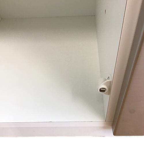 ニトリ キッチンカウンター シルバー×ホワイト アルミナ2 120CT