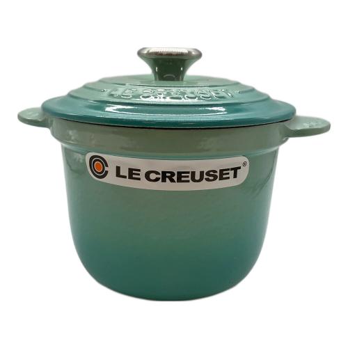 LE CREUSET (ルクルーゼ) ココット・エブリィ ホーロー鍋 18cm ミント インナーリッド付