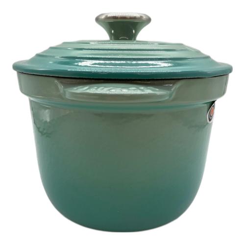 LE CREUSET (ルクルーゼ) ココット・エブリィ ホーロー鍋 18cm ミント インナーリッド付