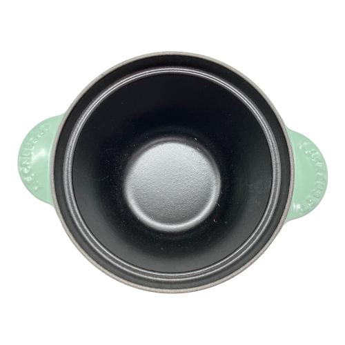 LE CREUSET (ルクルーゼ) ココット・エブリィ ホーロー鍋 18cm ミント インナーリッド付