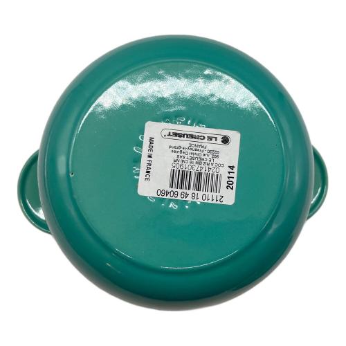 LE CREUSET (ルクルーゼ) ココット・エブリィ ホーロー鍋 18cm ミント インナーリッド付