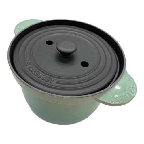 LE CREUSET (ルクルーゼ) ココット・エブリィ ホーロー鍋 18cm ミント インナーリッド付