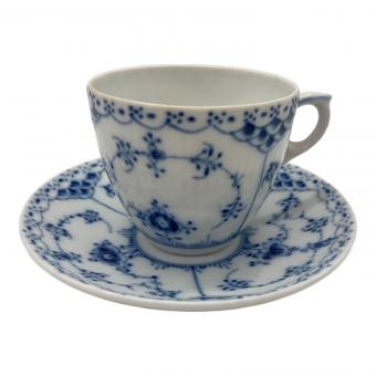ROYAL COPENHAGEN (ロイヤル・コペンハーゲン) カップ&ソーサー ブルーフルーテッド・ハーフレース