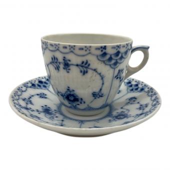 ROYAL COPENHAGEN (ロイヤル・コペンハーゲン) カップ&ソーサー ブルーフルーテッド・ハーフレース