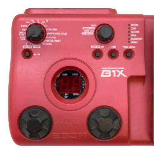 ZOOM (ズーム) B1X Bass Effects Pedal ベース用マルチエフェクター