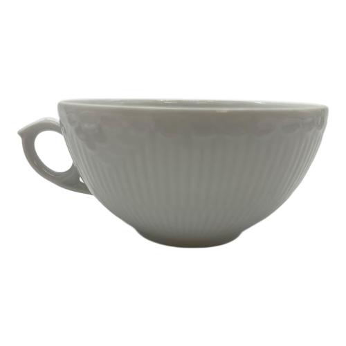 ROYAL COPENHAGEN (ロイヤル・コペンハーゲン) カップ&ソーサー ホワイトフルーテッド・ハーフレース
