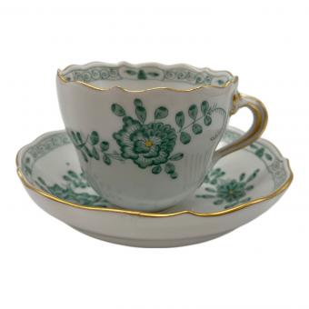 Meissen (マイセン) カップ&ソーサー デミタス/グリーン インドの華